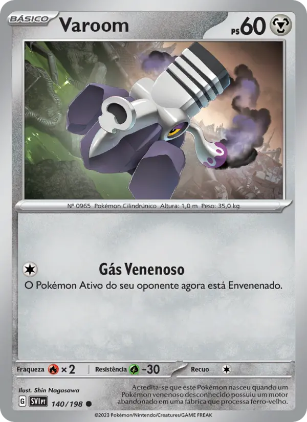 Carta Varoom, número 140/198 da coleção Escarlate e Violeta