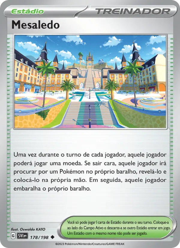 Carta Mesaledo, número 178/198 da coleção Escarlate e Violeta