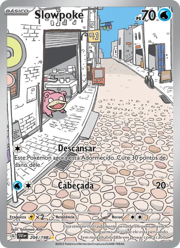Carta Slowpoke, número 204/198 da coleção Escarlate e Violeta