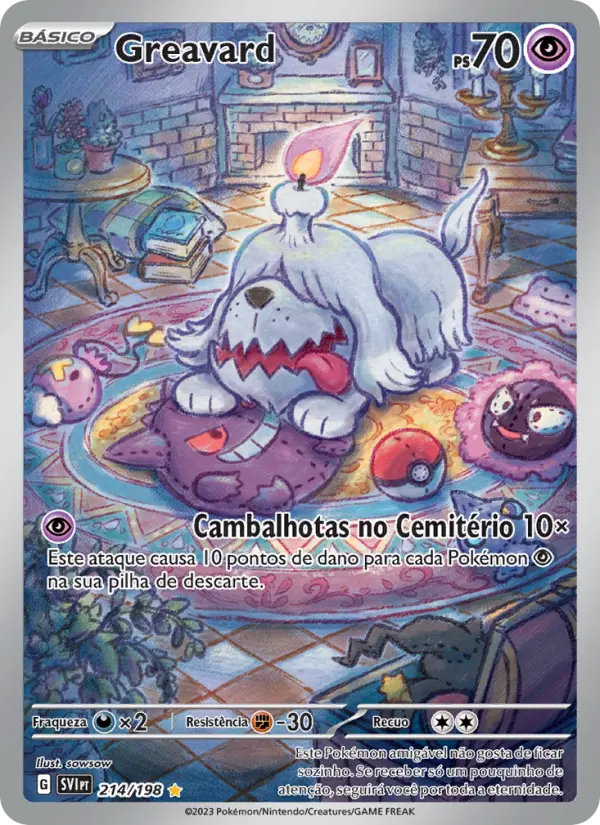 Carta Greavard, número 214/198 da coleção Escarlate e Violeta