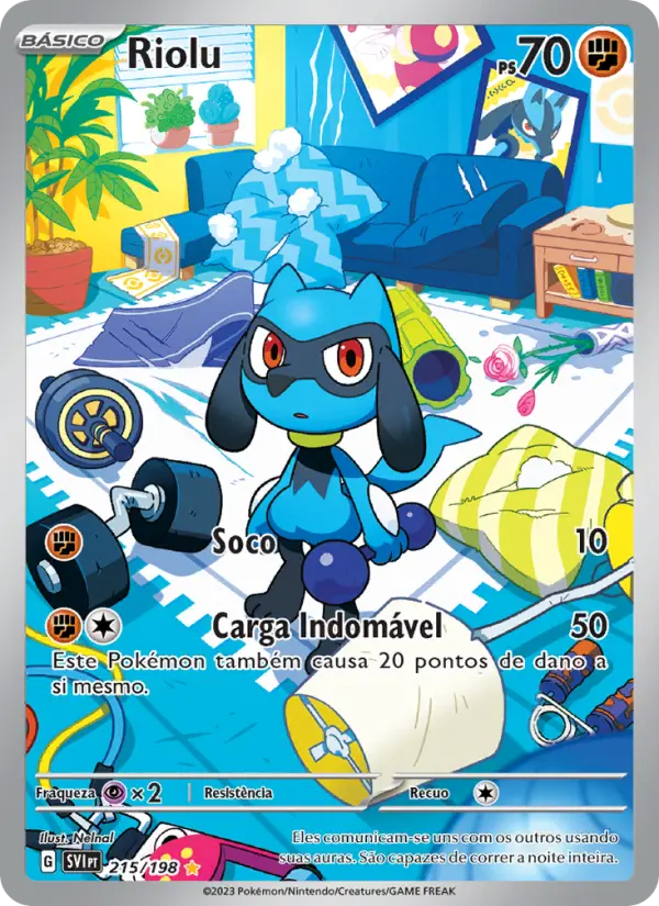 Carta Riolu, número 215/198 da coleção Escarlate e Violeta