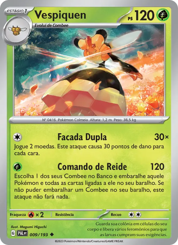 Carta Vespiquen, número 009/193 da coleção Evoluções em Paldea