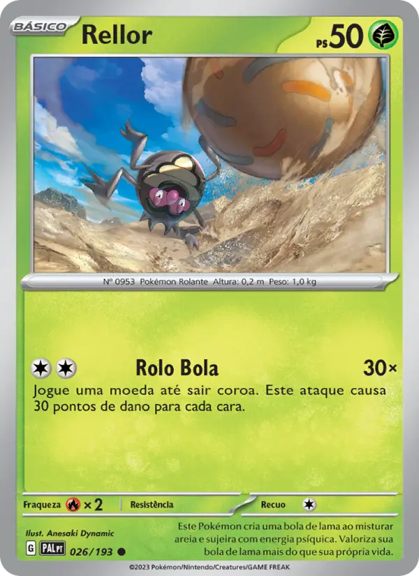Carta Rellor, número 026/193 da coleção Evoluções em Paldea