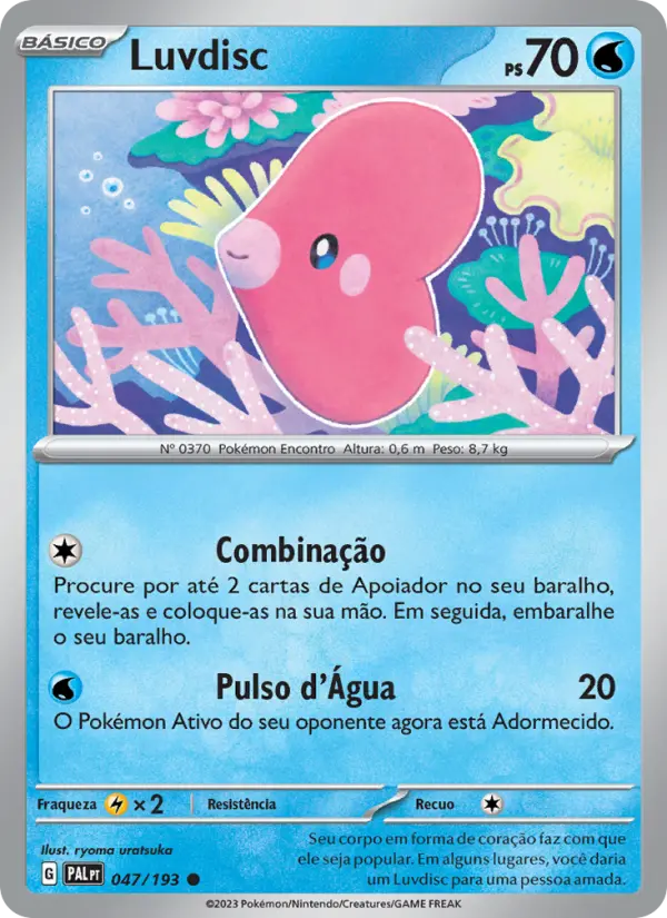 Carta Luvdisc, número 047/193 da coleção Evoluções em Paldea