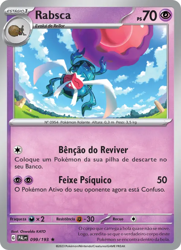 Carta Rabsca, número 099/193 da coleção Evoluções em Paldea