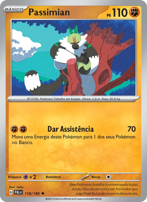 Carta Passimian, número 118/193 da coleção Evoluções em Paldea