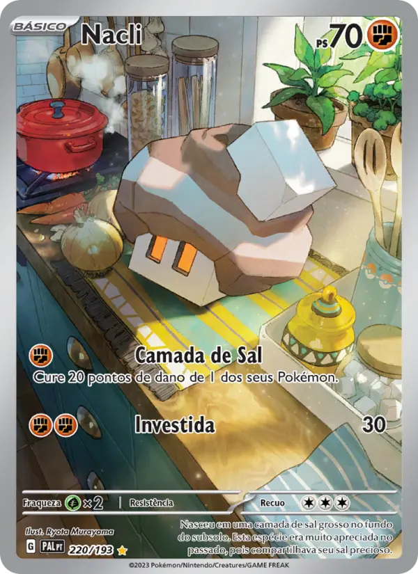 Carta Nacli, número 220/193 da coleção Evoluções em Paldea