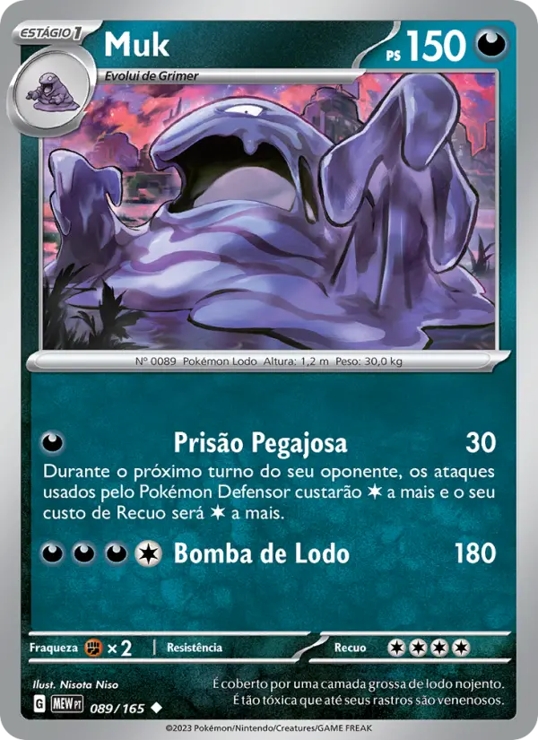 Carta Muk, número 089/165 da coleção 151