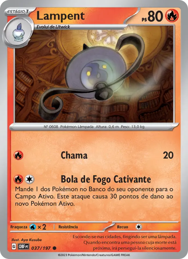 Carta Lampent, número 037/197 da coleção Obsidiana em Chamas