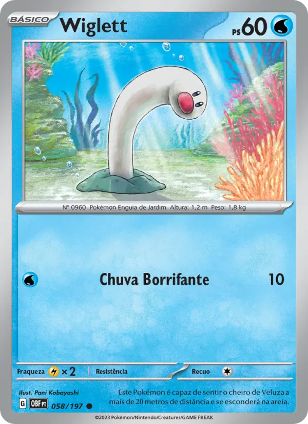 Carta Wiglett, número 058/197 da coleção Obsidiana em Chamas