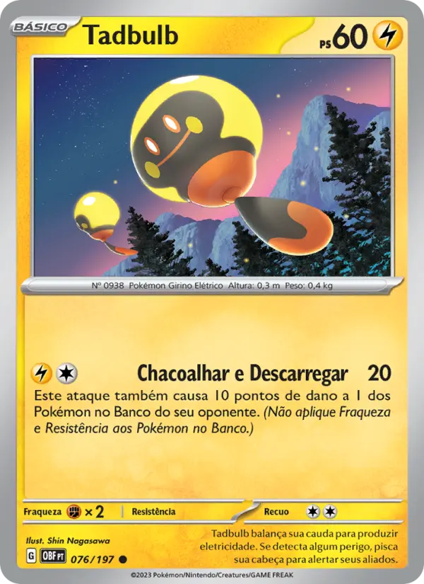 Carta Tadbulb, número 076/197 da coleção Obsidiana em Chamas