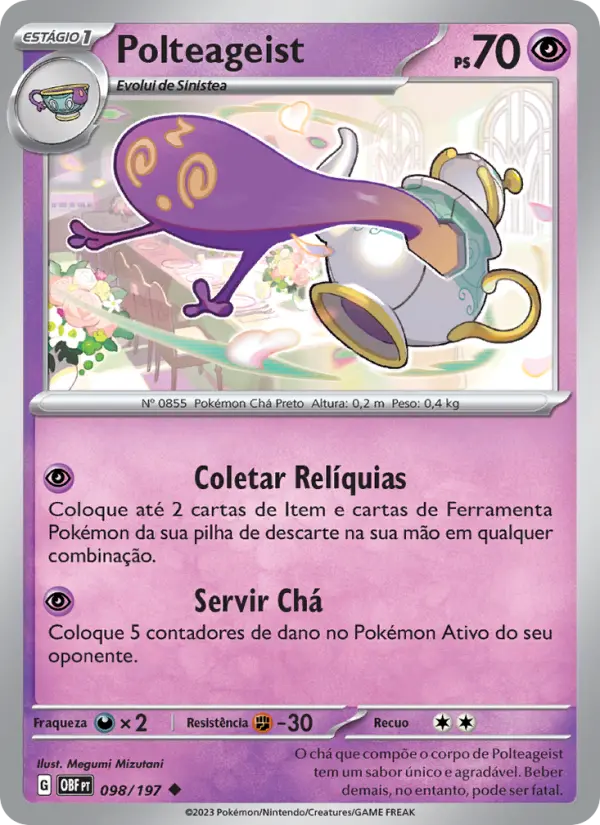 Carta Polteageist, número 098/197 da coleção Obsidiana em Chamas