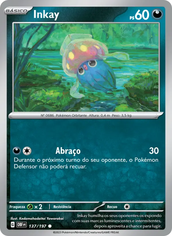 Carta Inkay, número 137/197 da coleção Obsidiana em Chamas
