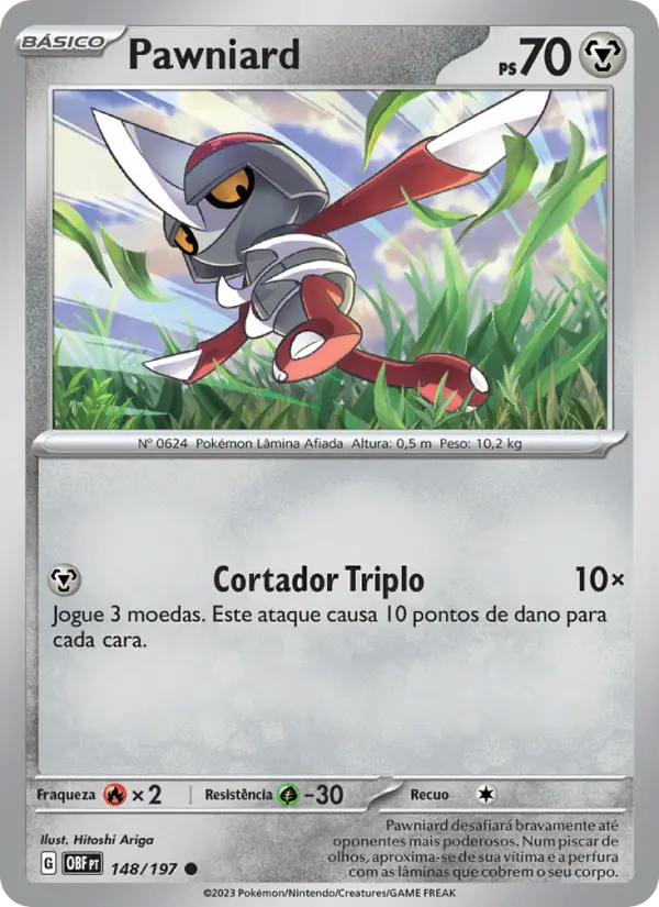 Carta Pawniard, número 148/197 da coleção Obsidiana em Chamas