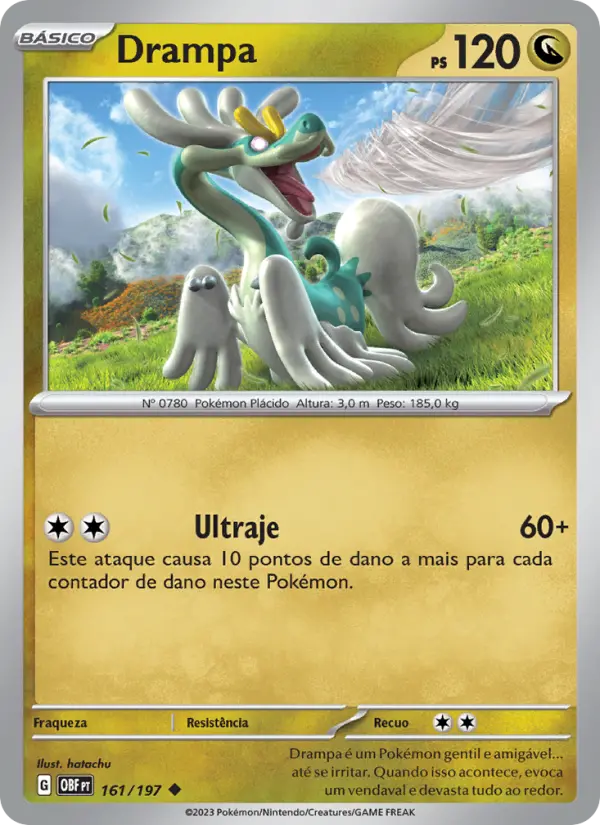 Carta Drampa, número 161/197 da coleção Obsidiana em Chamas