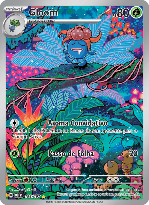 Carta Gloom, número 198/197 da coleção Obsidiana em Chamas