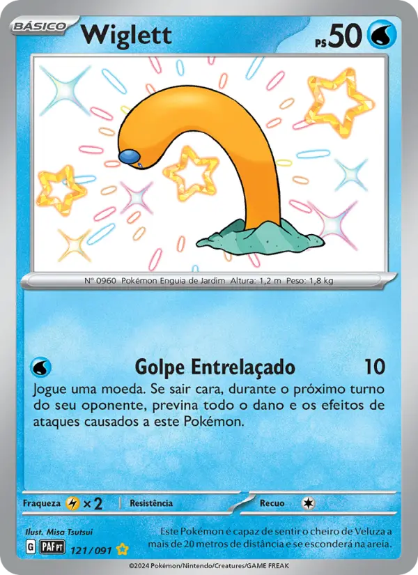 Carta Wiglett, número 121/91 da coleção Destinos de Paldea