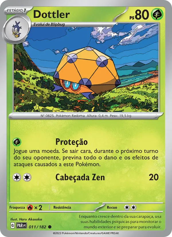 Carta Dottler, número 011/182 da coleção Fenda Paradoxal