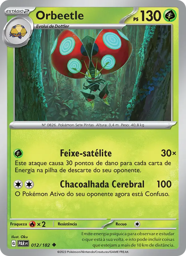 Carta Orbeetle, número 012/182 da coleção Fenda Paradoxal
