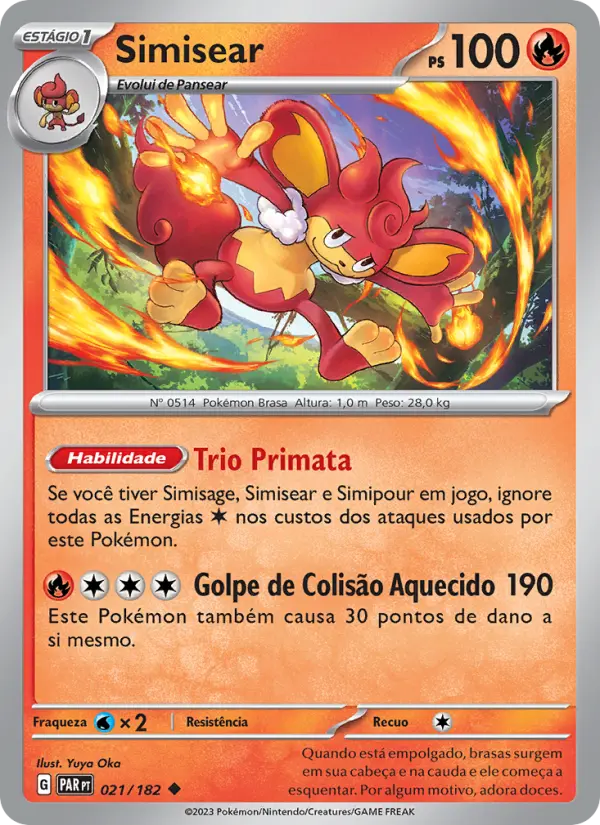 Carta Simisear, número 021/182 da coleção Fenda Paradoxal