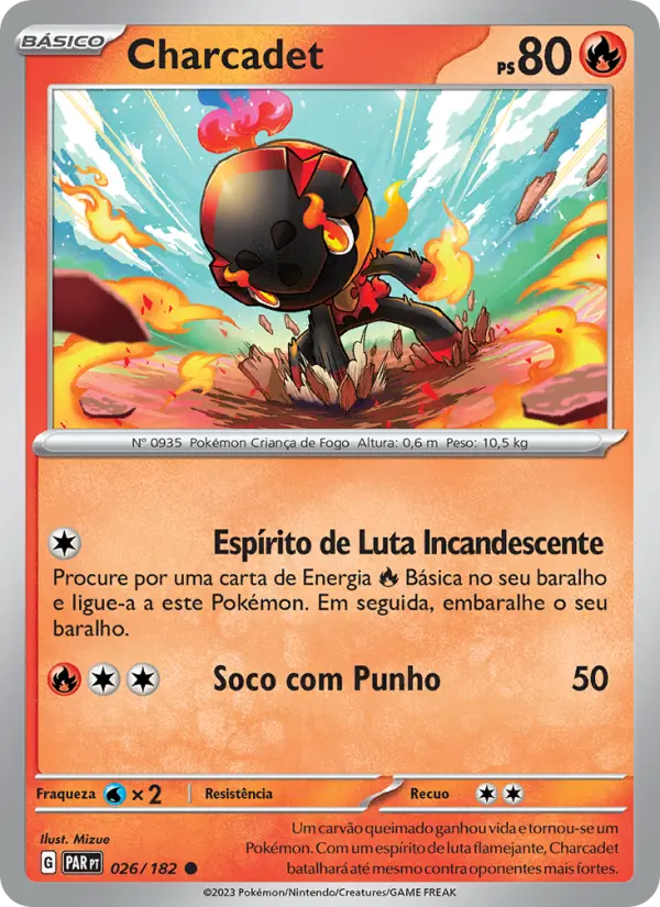 Carta Charcadet, número 026/182 da coleção Fenda Paradoxal