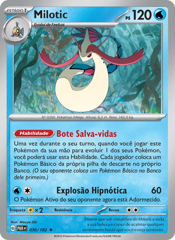 Carta Milotic, número 036/182 da coleção Fenda Paradoxal