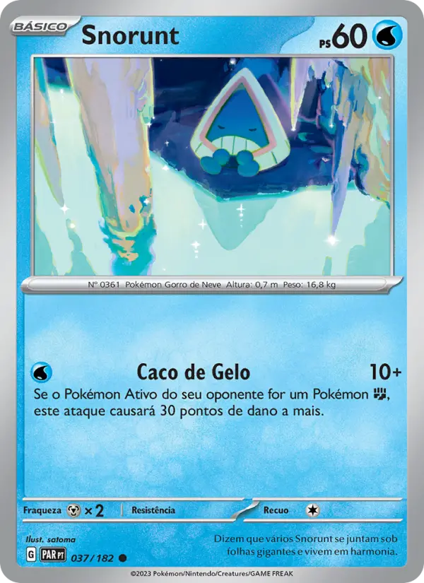 Carta Snorunt, número 037/182 da coleção Fenda Paradoxal