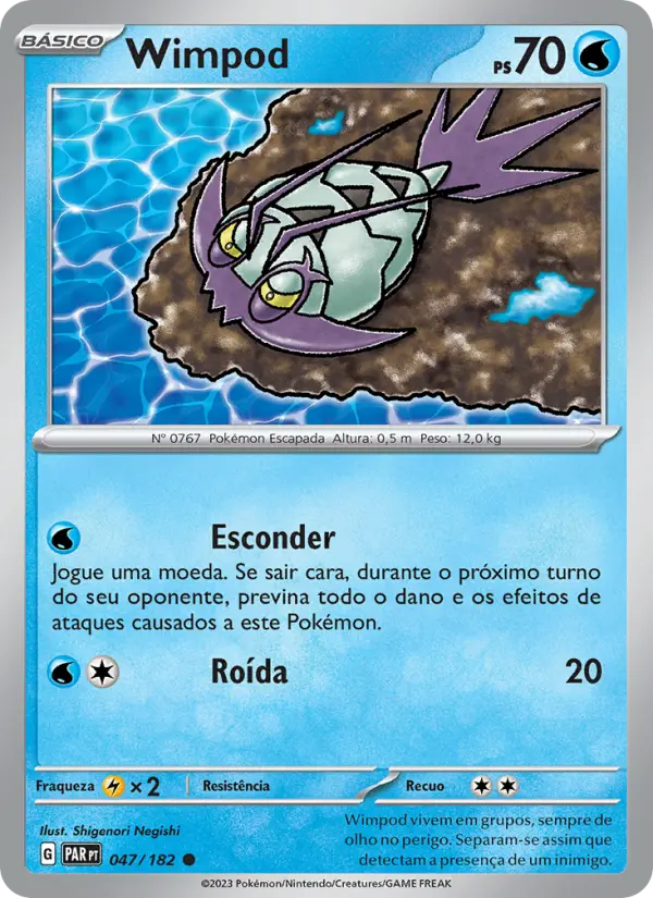 Carta Wimpod, número 047/182 da coleção Fenda Paradoxal