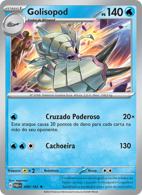 Carta Golisopod, número 049/182 da coleção Fenda Paradoxal