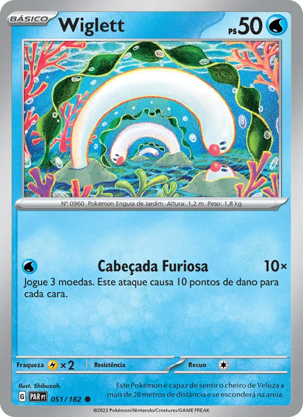 Carta Wiglett, número 051/182 da coleção Fenda Paradoxal