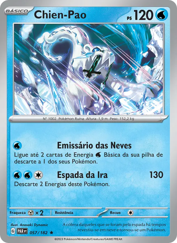 Carta Chien-Pao, número 057/182 da coleção Fenda Paradoxal
