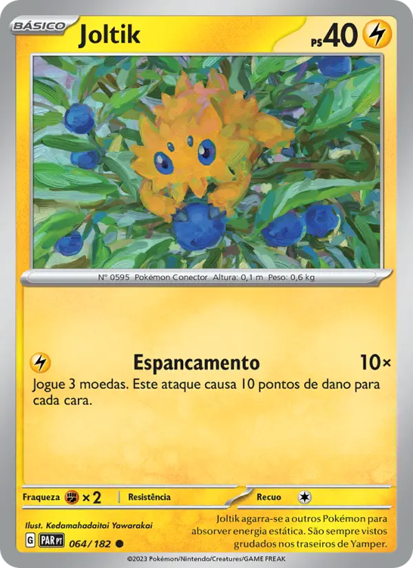 Carta Joltik, número 064/182 da coleção Fenda Paradoxal