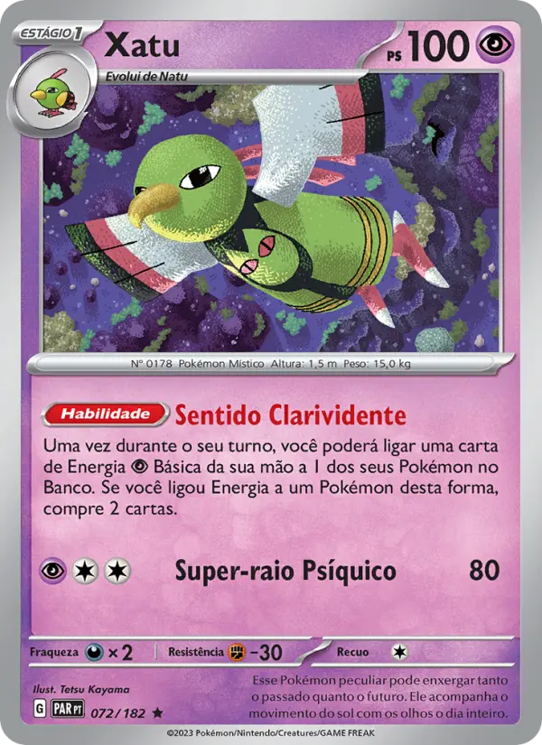 Carta Xatu, número 072/182 da coleção Fenda Paradoxal