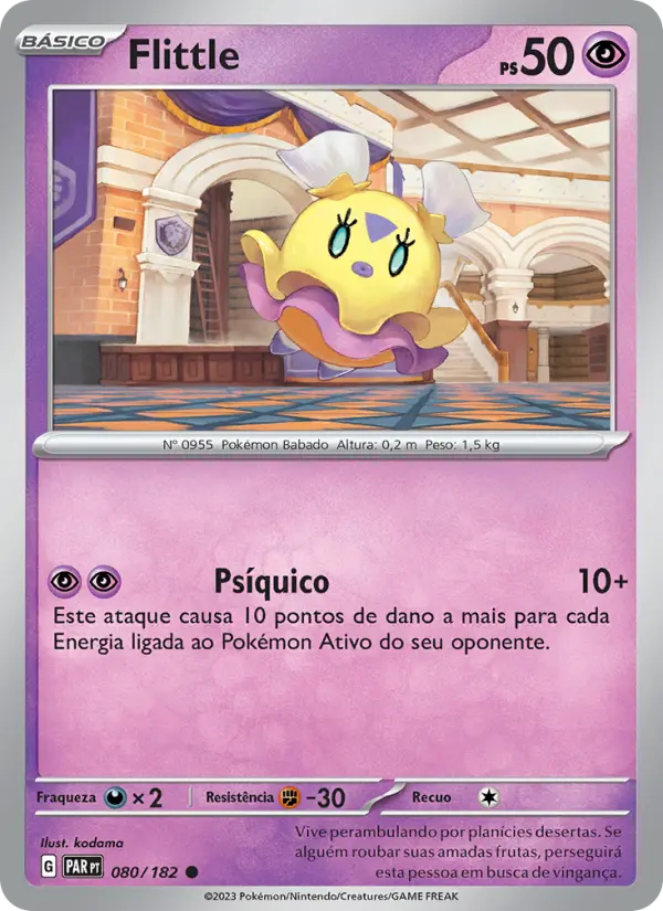 Carta Flittle, número 080/182 da coleção Fenda Paradoxal