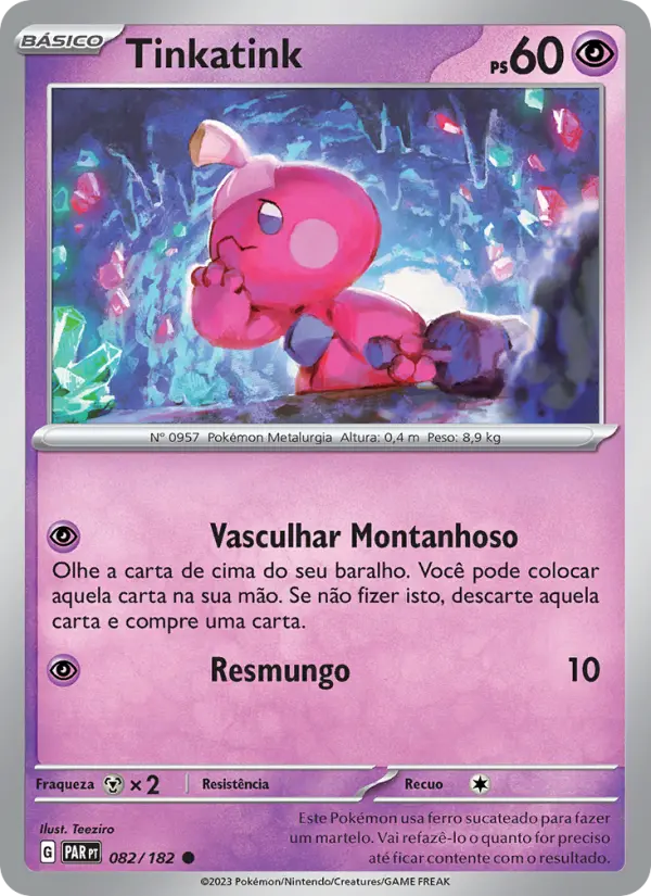 Carta Tinkatink, número 082/182 da coleção Fenda Paradoxal