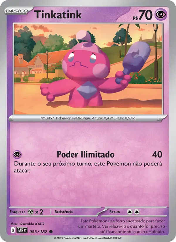 Carta Tinkatink, número 083/182 da coleção Fenda Paradoxal