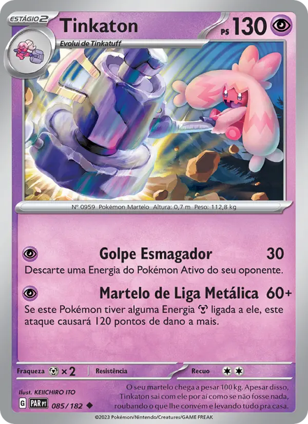 Carta Tinkaton, número 085/182 da coleção Fenda Paradoxal