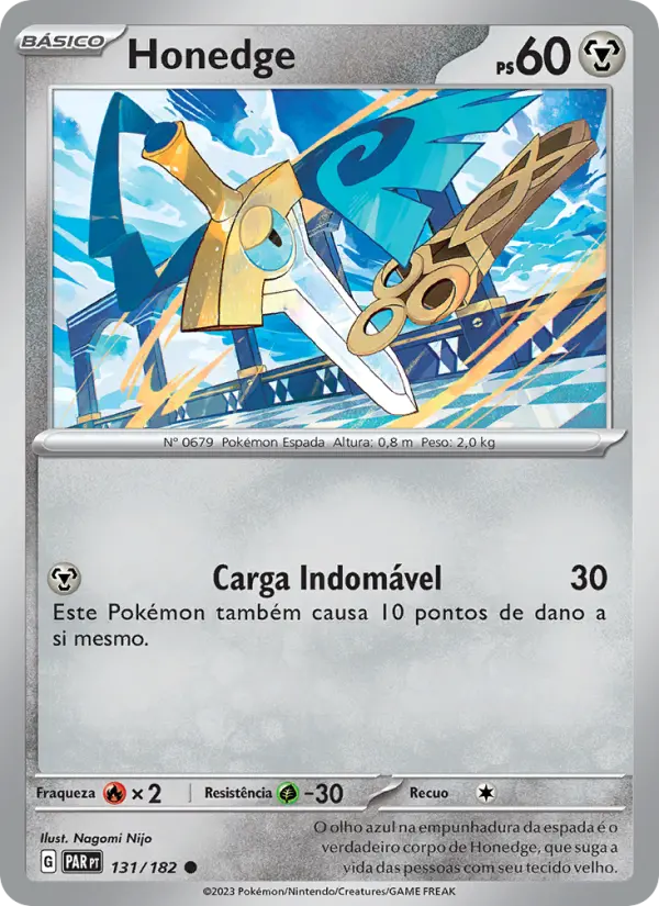 Carta Honedge, número 131/182 da coleção Fenda Paradoxal