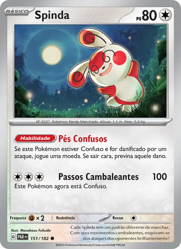 Carta Spinda, número 151/182 da coleção Fenda Paradoxal