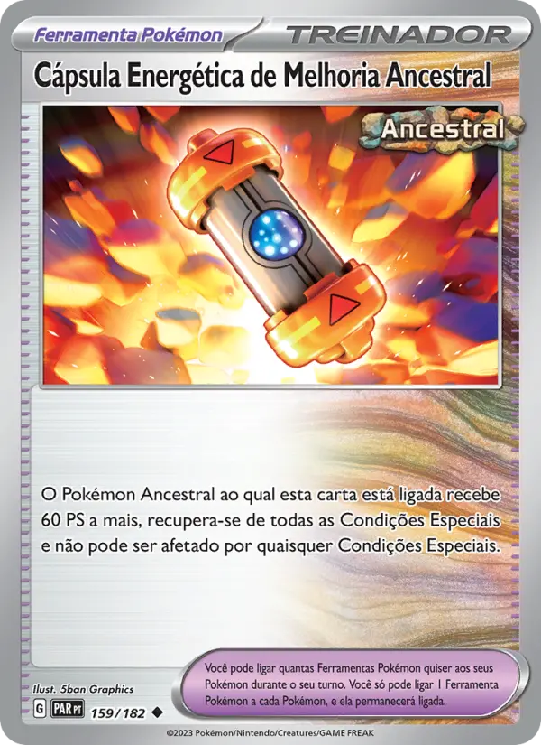 Carta Cápsula Energética de Melhoria Ancestral, número 159/182 da coleção Fenda Paradoxal