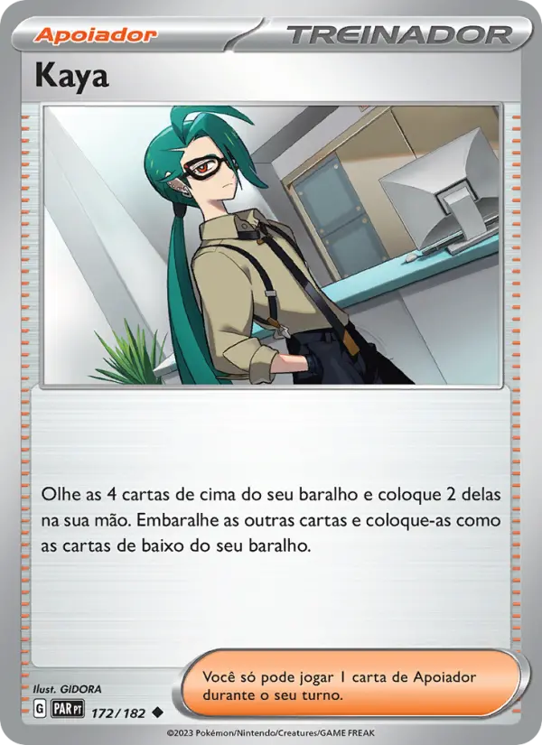 Carta Kaya, número 172/182 da coleção Fenda Paradoxal