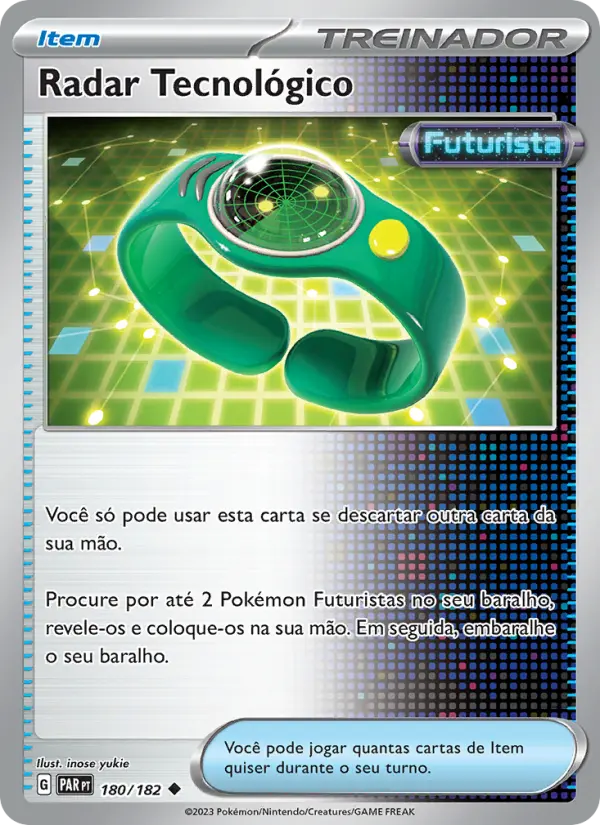 Carta Radar Tecnológico, número 180/182 da coleção Fenda Paradoxal