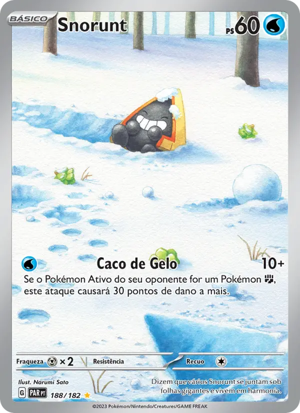 Carta Snorunt, número 188/182 da coleção Fenda Paradoxal