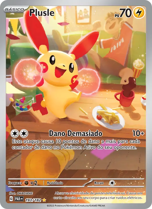 Carta Plusle, número 193/182 da coleção Fenda Paradoxal