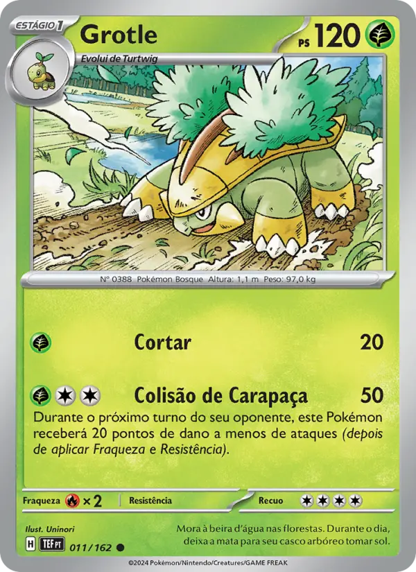 Carta Grotle, número 011/162 da coleção Forças Temporais