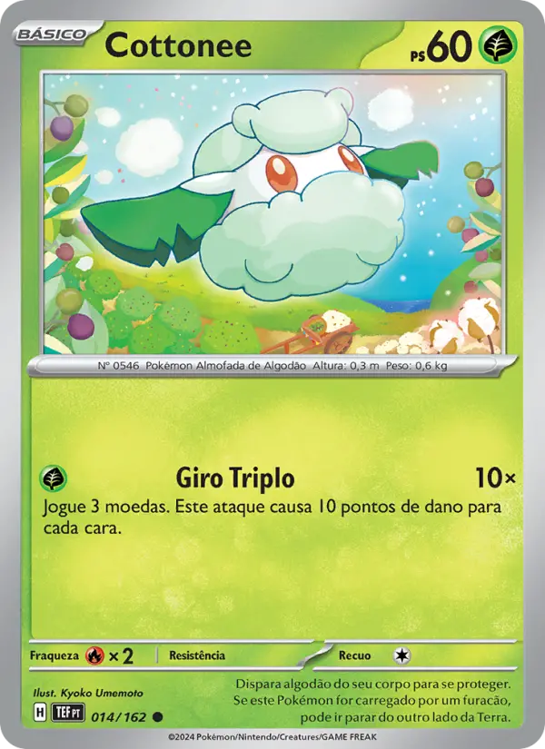 Carta Cottonee, número 014/162 da coleção Forças Temporais
