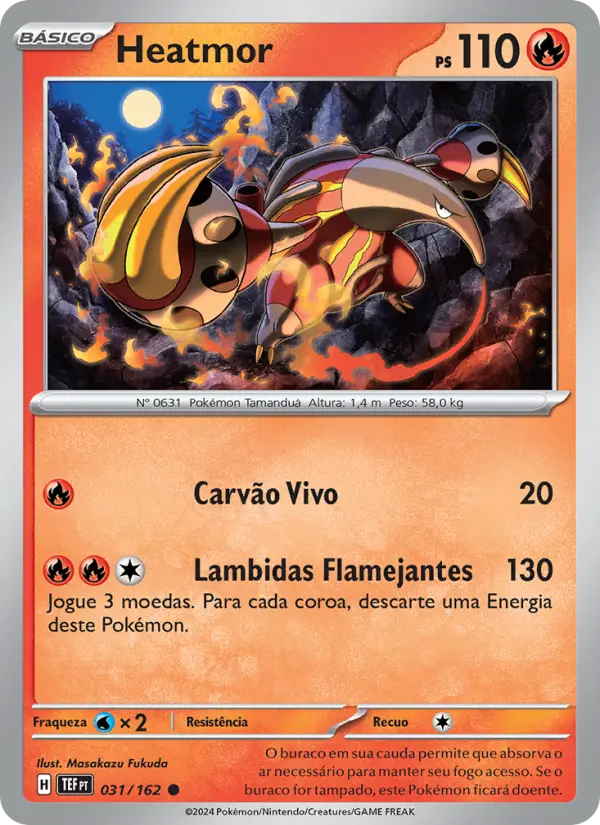Carta Heatmor, número 031/162 da coleção Forças Temporais