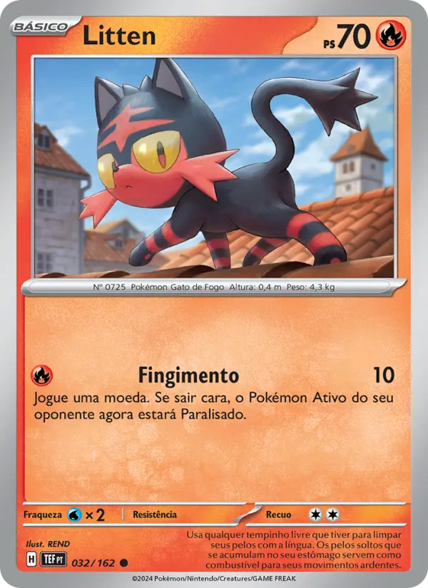 Carta Litten, número 032/162 da coleção Forças Temporais