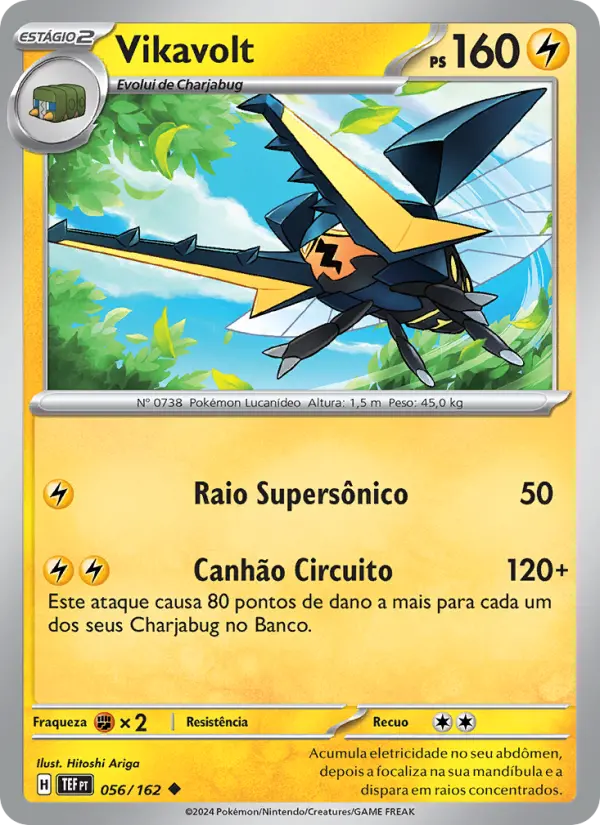 Carta Vikavolt, número 056/162 da coleção Forças Temporais
