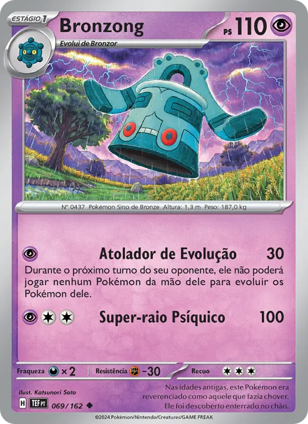 Carta Bronzong, número 069/162 da coleção Forças Temporais
